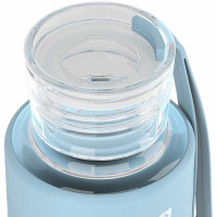 Prozis Mantra silikoonkattega klaaspudel, Helesinine (550 ml)