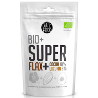 Diet Food Bio + Super Flax Seeds, Cocoa, Lucuma supertoiduainete segu (200 g), parim enne 01.09.21