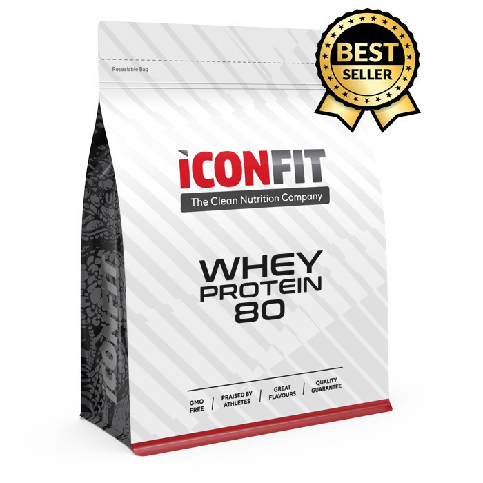 ICONFIT Whey Protein 80, Šokolaadi-STEVIAGA (1 kg)