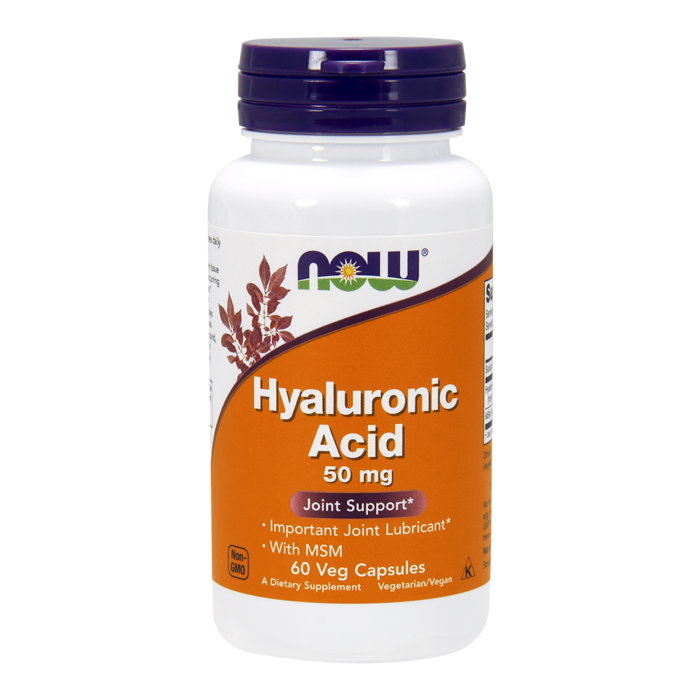 NOW Hyaluronic Acid 50 mg + MSM tabletid (60 tk)