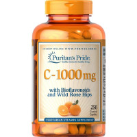 Puritan's Pride Vitamin C-1000 kapslid bioflavonoidide ja kibuvitsaga (250 tk)