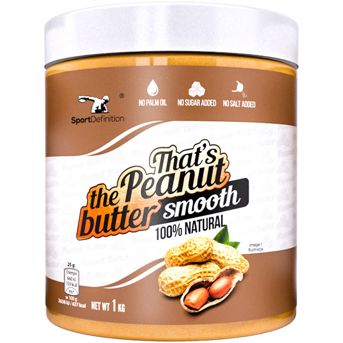 Sport Definition That's the Peanut Butter maapähklivõi, Smooth (1 kg). Parim enne 14.07.2022