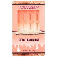 Makeup Revolution I Heart Makeup Peach and Glow põsepuna ja valgustpeegeldav särapuuder (11 g)