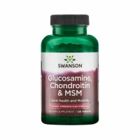 Swanson Glucosamine, Chondroitin & MSM, 750mg (120 tabletti)