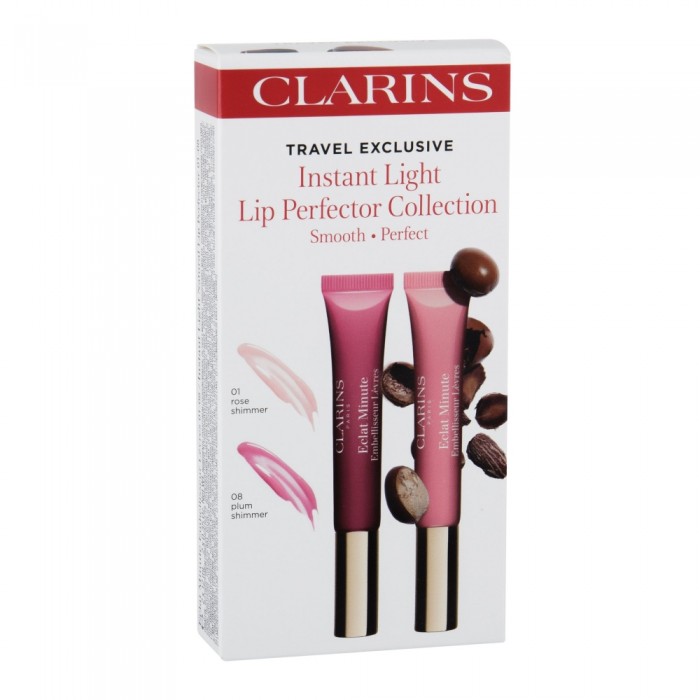 Clarins Instant Light Natural Lip Perfector huuleläige naistele (12ml) KOMPLEKT