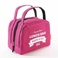 Lunch Bag ZIP termokott, Fuksia