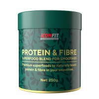 ICONFIT Smoothie Protein & Fibre, Mustsõstra (250 g), parim enne 30.01.22