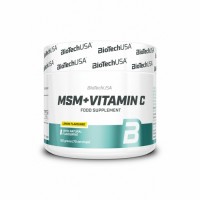 BiTechUSA MSM + Vitamin C, sidrun (150g)