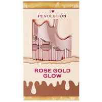 Makeup Revolution I Heart Makeup Rose Gold Glow valgustpeegeldav särapuuder (11 g)