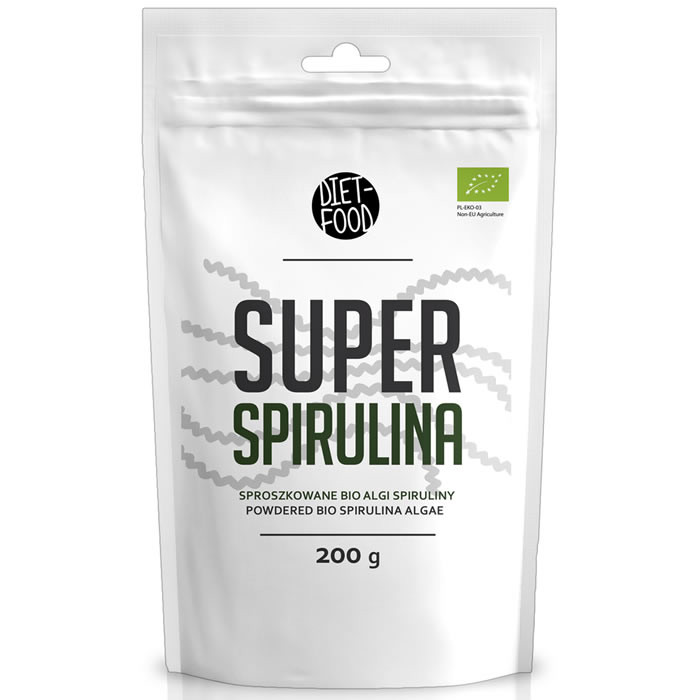 Diet Food Bio Super Spirulina pulber (200 g) 