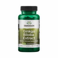 Swanson Ginkgo Biloba Extract 24%, 60mg (120 kapslit)
