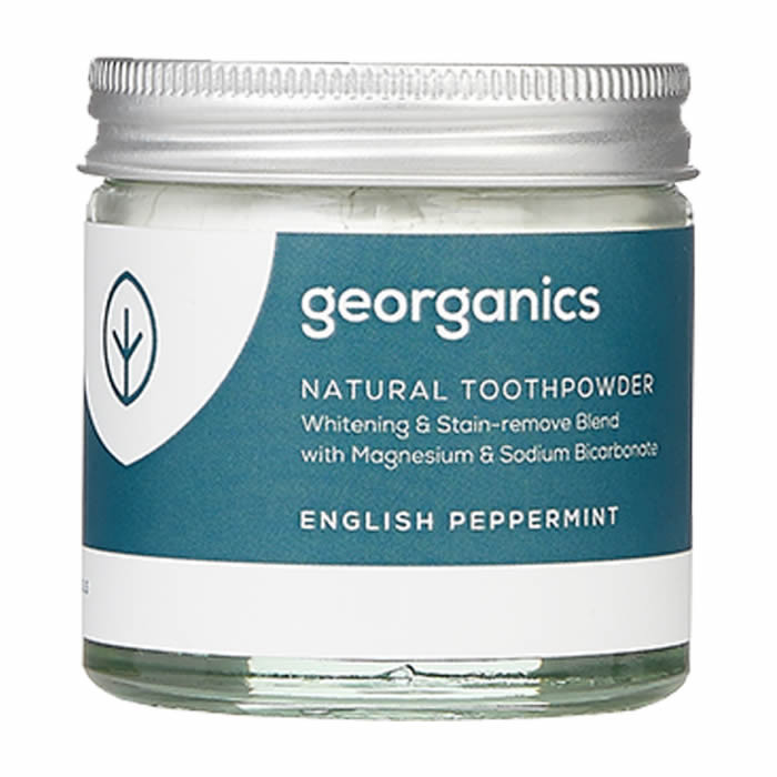 Georganics looduslik hambapulber, Metsiku inglise piparmündiga (60 ml)