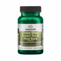 Swanson Grape Seed, Green Tea & Pine Bark Complex (60 kapslit)