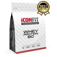 ICONFIT Whey Protein 80, Maapähklivõi, 1KG