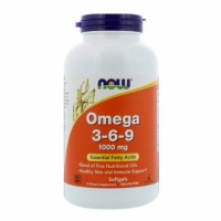 NOW Omega 3-6-9 1000 mg õlikapslid (250 tk)
