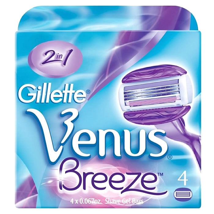 Gillette Venus Breeze (Replacement blade, naistele, 4tk)