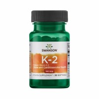 Swanson Vitamin K-2 - Natural, 100mcg, (30 pehmet geeli)