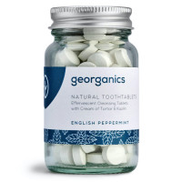 Georganics hambapesu tabletid, Metsiku inglise piparmündiga (120 tk - 3 kuu varu)
