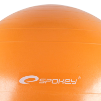 Spokey Energetic võimlemispall kummiekspanderitega, Oranž (Ø 65 cm) + pump