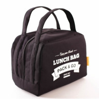 Lunch Bag ZIP termokott, Must