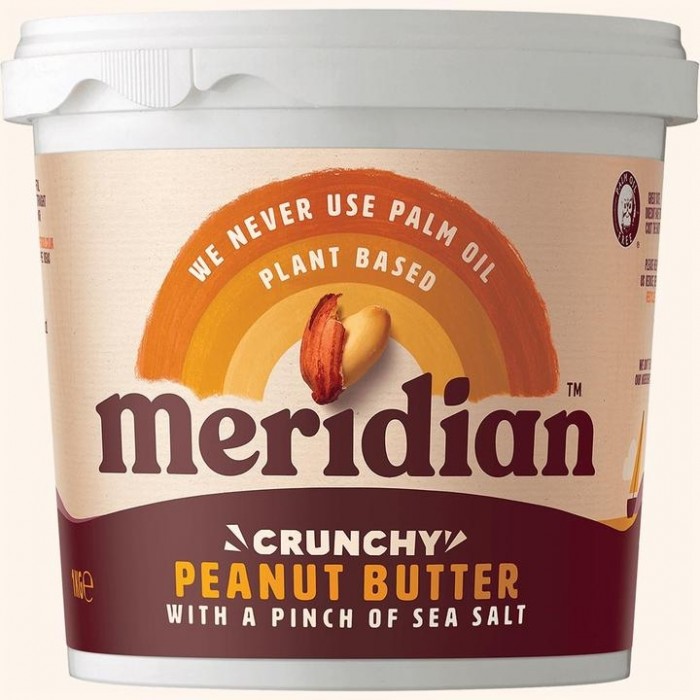 Meridian Foods Maapähklivõi, tükidega, meresoolaga, 1kg. Parim enne 12.2022