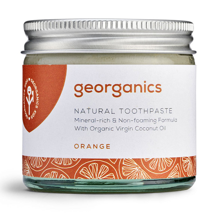 Georganics looduslik remineraliseeriv hambapasta kookosõli baasil, Apelsini (120 ml)