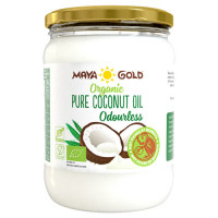 Maya Gold Organic Pure Odourless rafineeritud kookosõli (500 ml), parim enne 23.09.2021.