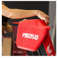 Prozis Gearsafe Gym Bench Towel taskuga trennirätik, Punane (50 x 80 cm)
