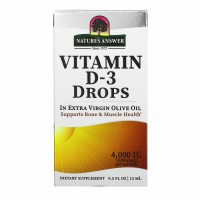 Nature's Answer D-Vitamiini tilgad (4000iu)