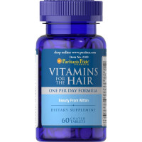 Puritan's Pride Vitamins For The Hair kapslid (60 tk)
