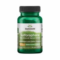 Swanson Sulforaphane from Broccoli Sprout Extract, 400mcg (60 kapslit)