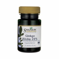 Swanson Ginkgo Biloba Extract 24%, 60mg (30 kapslit)