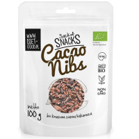 Diet Food Bio Raw Cacao Nibs orgaanilised toorkakao oad (100 g). Parim enne 04.2021.